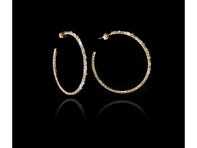 Oroclone Crystal Hoop Earrings