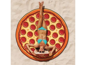 Gigantic Pizza Beach Blanket