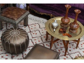 Mooccan Leather Poufs