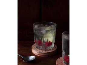 Jig Leather Drink Coasters, Splatter Painted