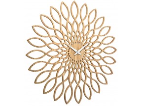 OAK STARBURST CLOCK