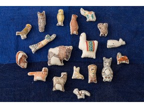 Embroidered Linen Pals