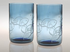Blue Fish Tumbler