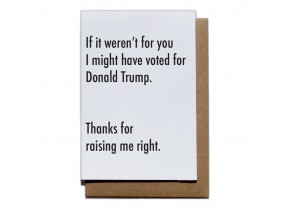 Anti Trump Vote Letterpress Greeting Card