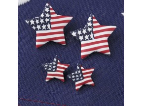 Large and small star earrings