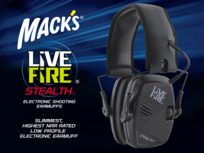 Mack’s Live Fire Stealth Electronic Shooting Earmuffs
