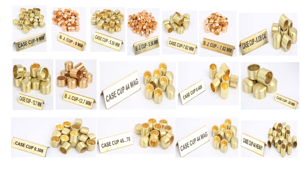 BRASS CUPS FOR SMALL ARMS AMMUNITION