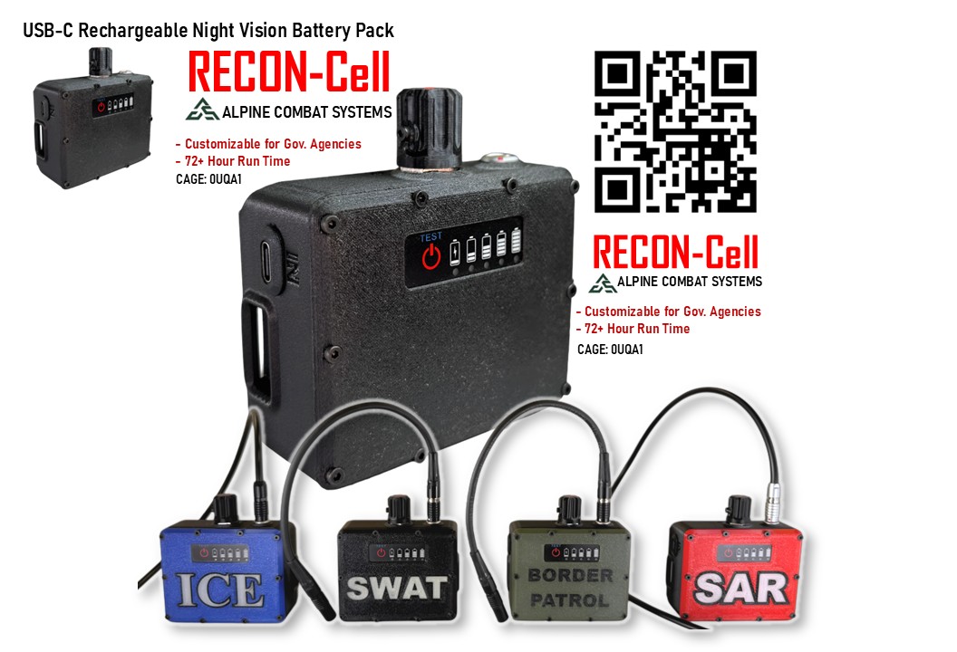 NVG Battery Pack- Rechargeable