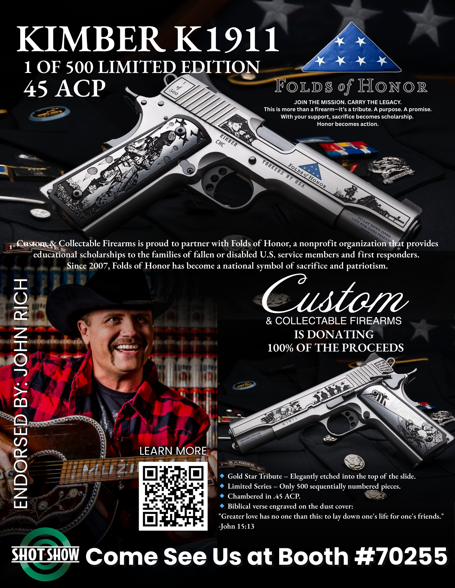 Kimber 1911 Folds of Honor .45 ACP