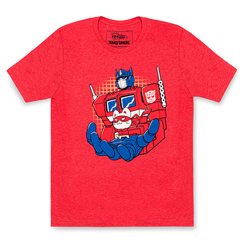 Catnip Bravo X Transformers: Optimus and Catnip Bravo Shirt