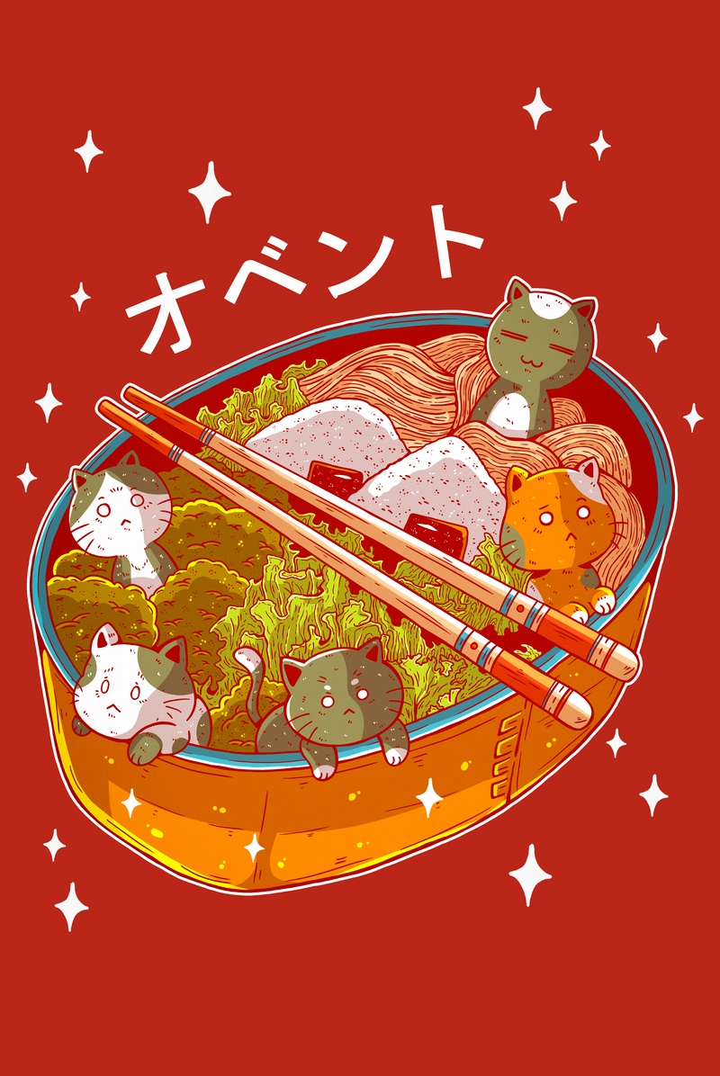 NEKO OBENTO - Acrylic Wall Art