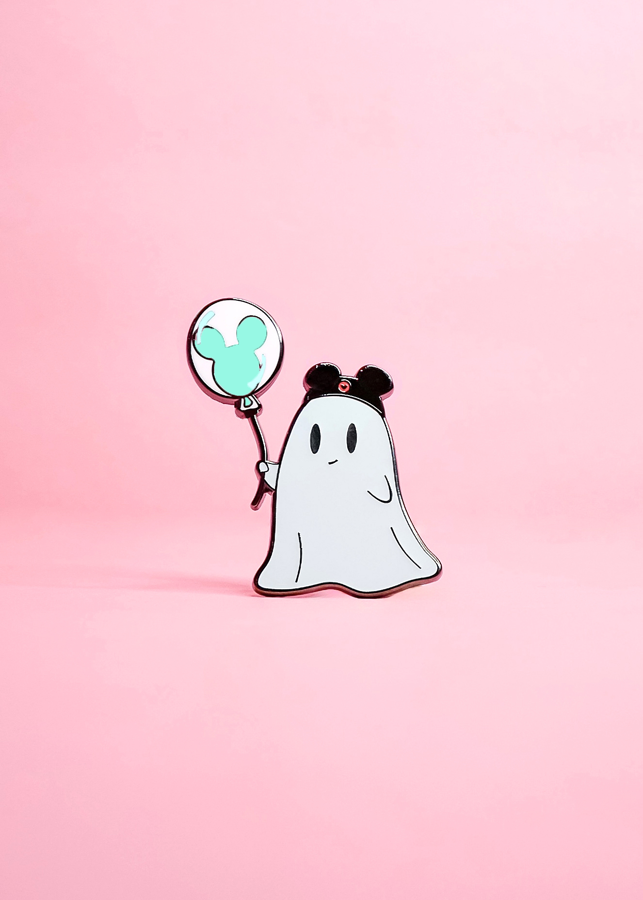 Balloon Ghost Parks Edition (Teal) Enamel Pin