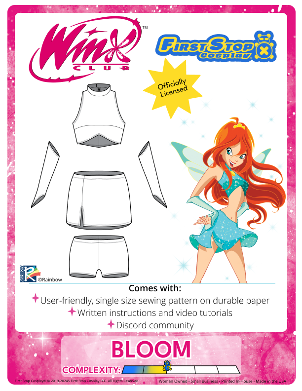 Winx Club Bloom Sewing Pattern