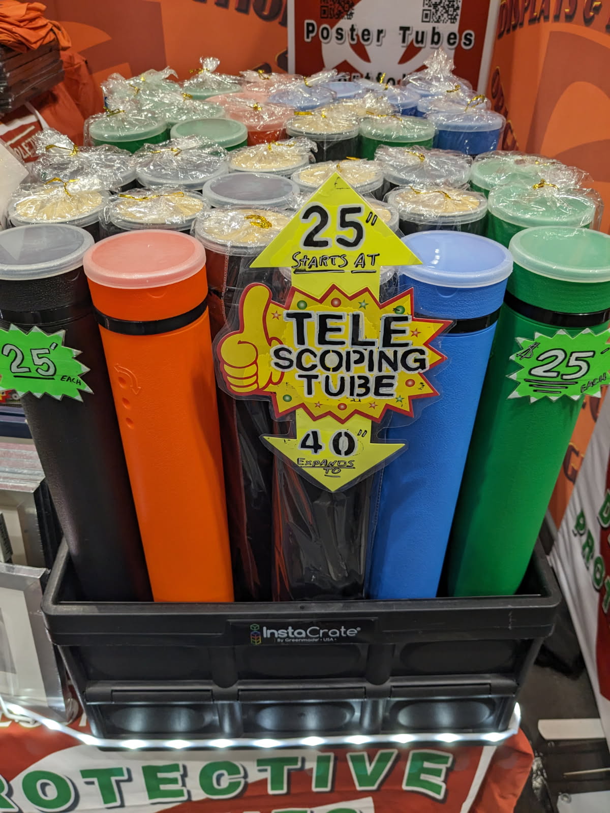 ADJUSTABLE POSTER TUBES