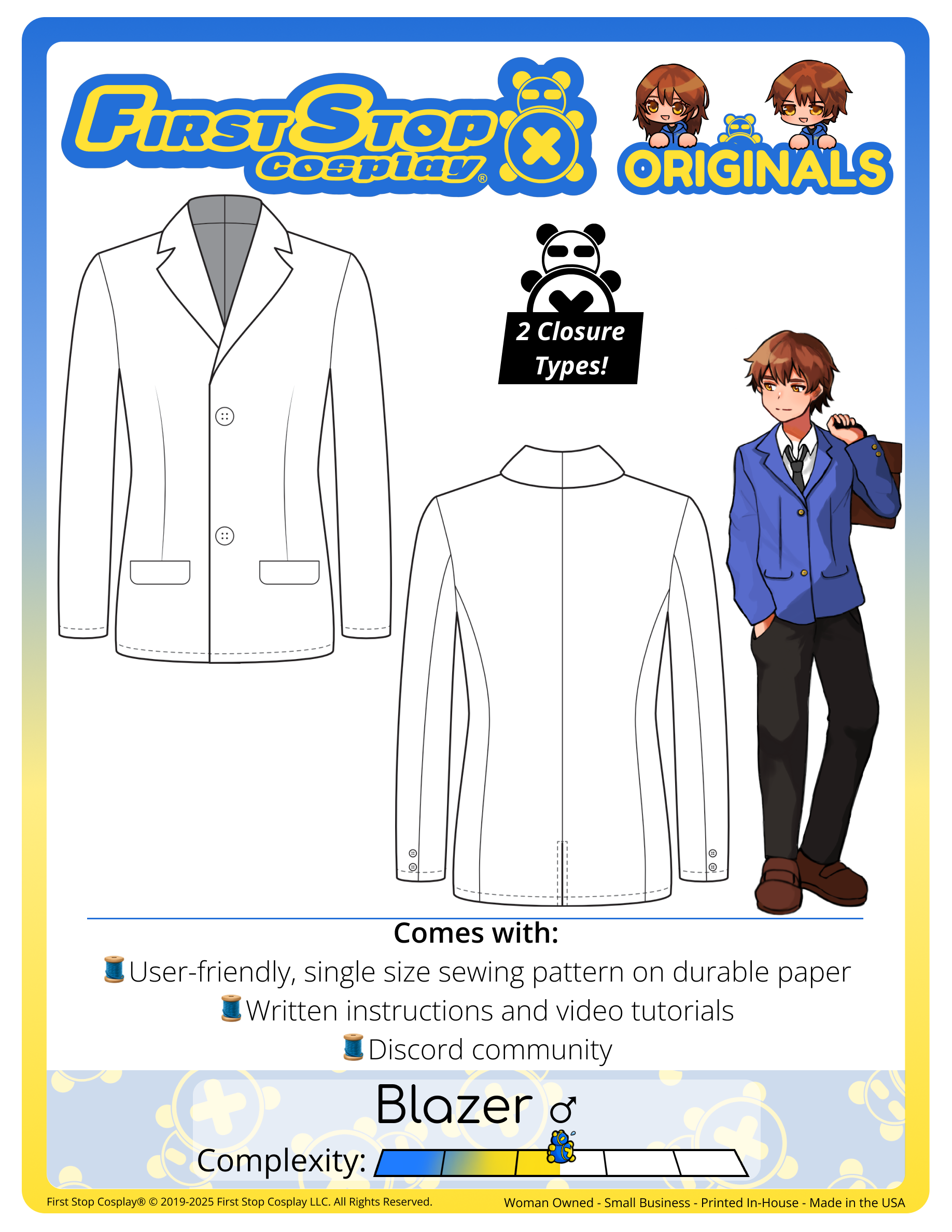 Blazer ♂ Sewing Pattern
