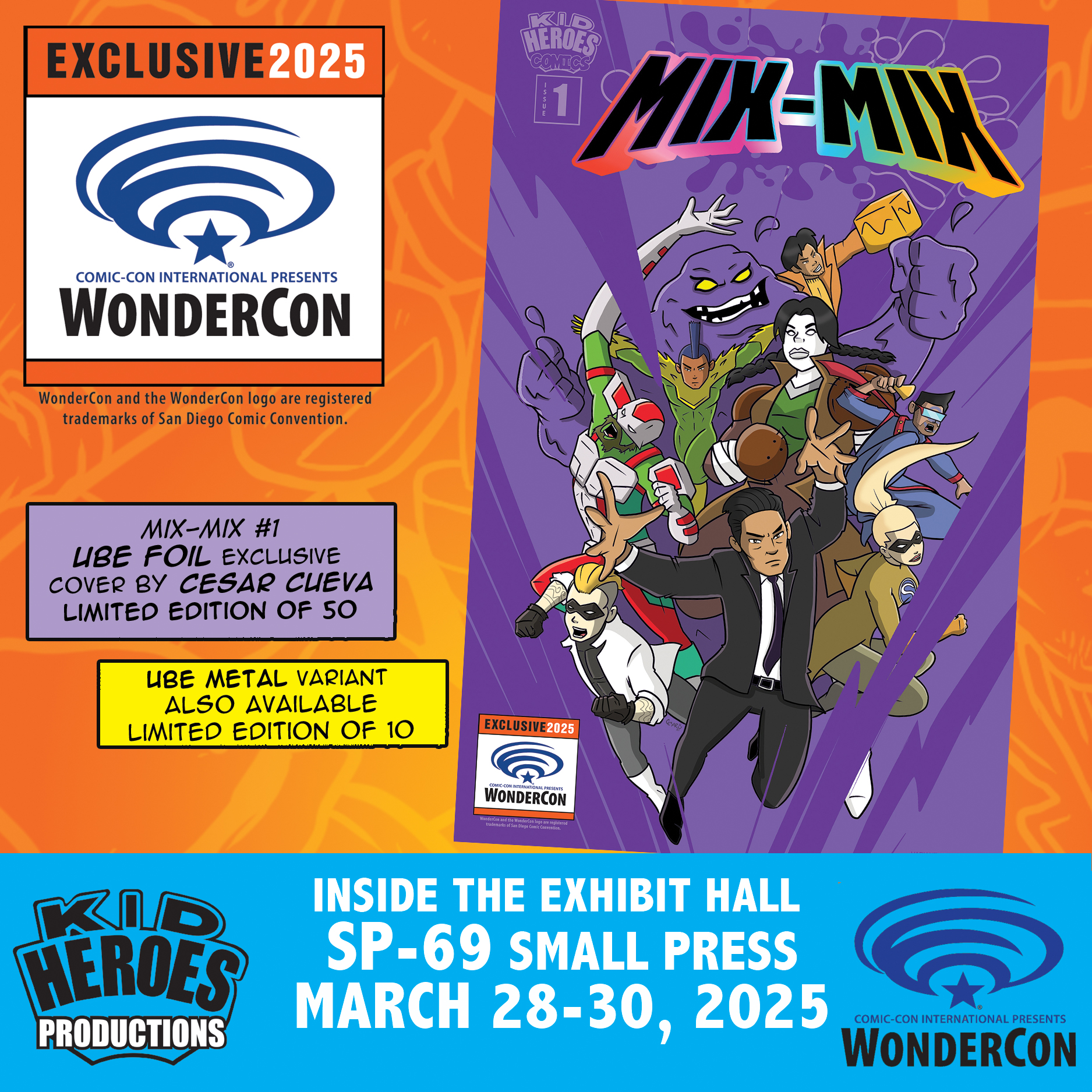 MIX-MIX #1 Ube Foil 2025 WonderCon Exclusive by Cesar Cueva LE 50