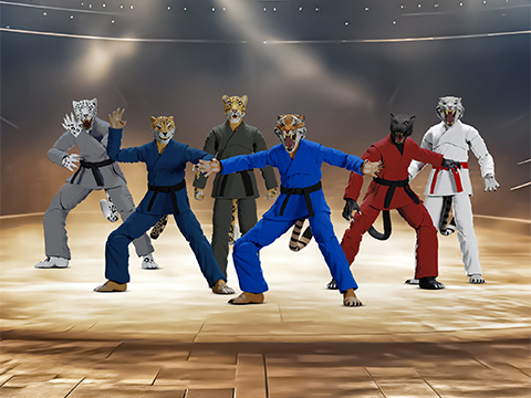 Zoo Jitsu Fighters Action Figures