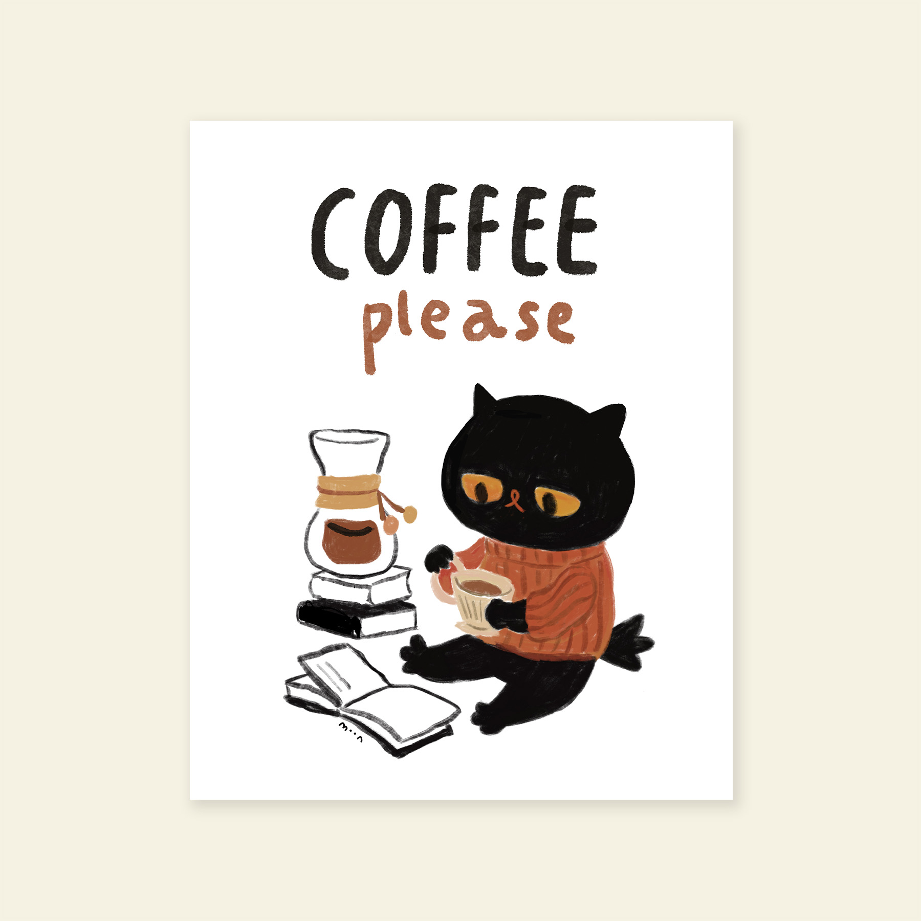 8x10" Coffee Please - Giclée Print
