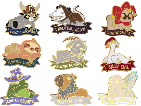 Alternative Alignment Enamel Pins