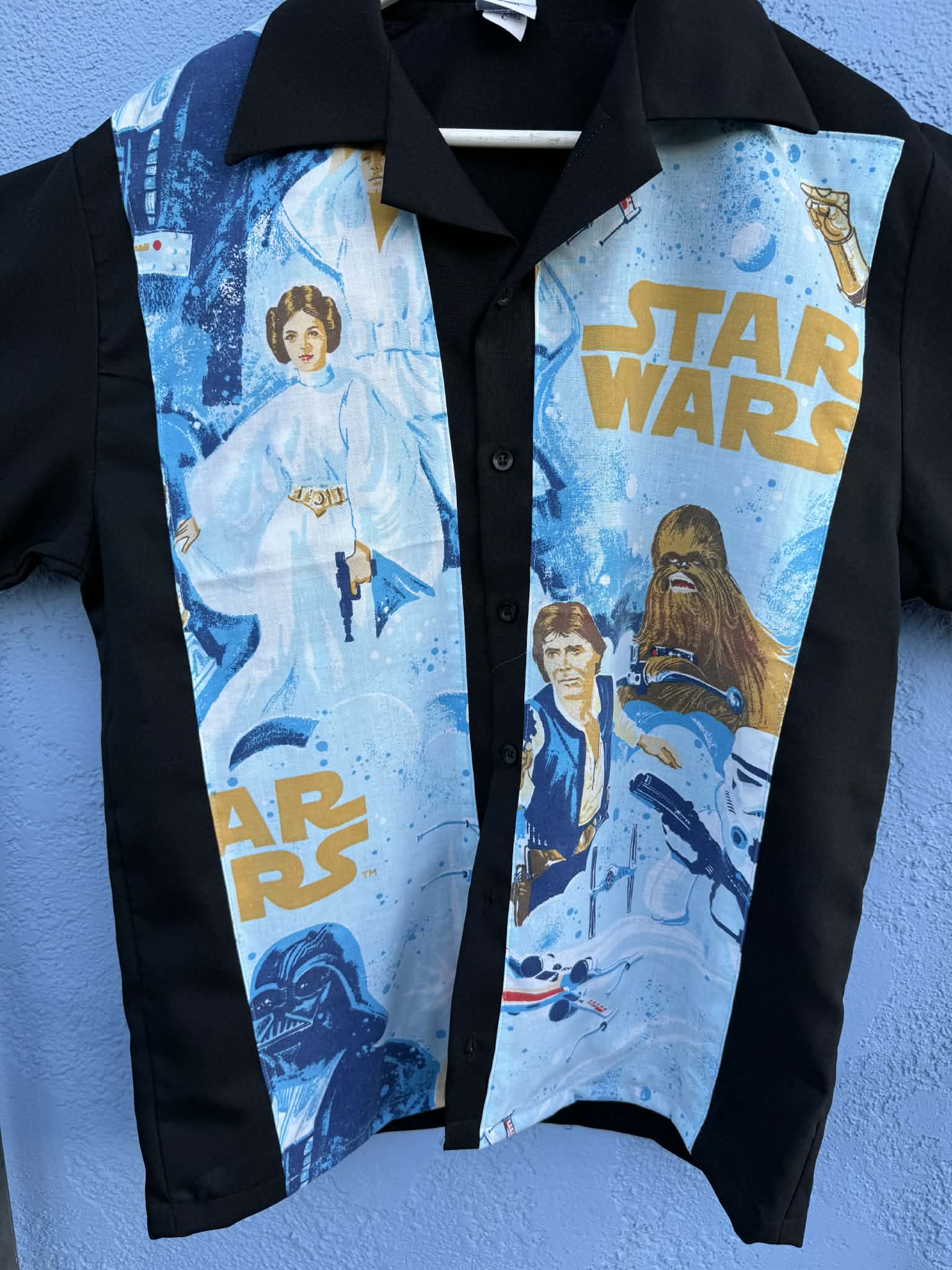 Bowling Shirts with Vintage Star Wars Sheets Accents